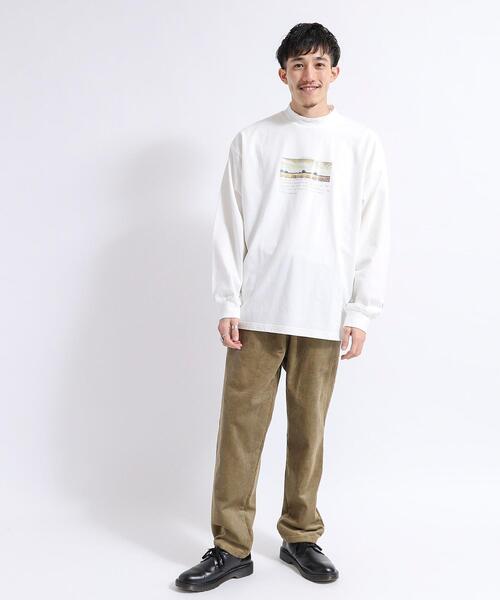 coen(コーエン)の「アートプリントモックネック長袖Tシャツ(Tシャツ/カットソー・メンズ・ホワイト/ダークグレー/その他1/その他2・SMALL/MEDIUM/LARGE/X-LARGE)」の14枚目の写真