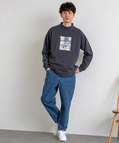 coen(コーエン)の「アートプリントモックネック長袖Tシャツ(Tシャツ/カットソー・メンズ・ホワイト/ダークグレー/その他1/その他2・SMALL/MEDIUM/LARGE/X-LARGE)」の19枚目の写真