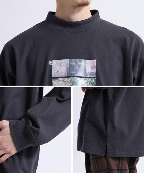 coen(コーエン)の「アートプリントモックネック長袖Tシャツ(Tシャツ/カットソー・メンズ・ホワイト/ダークグレー/その他1/その他2・SMALL/MEDIUM/LARGE/X-LARGE)」の20枚目の写真