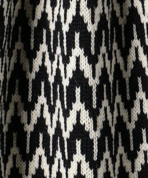 Guernsey Woollens（ガンジーウーレンズ）の「【別注】＜Guernsey Woollens＞ノルディックニットプルオーバー（ニット/セーター・レディース・ブラック/オフホワイト・FREE）」の17枚目の写真