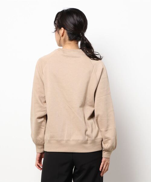 ehka sopo（エヘカソポ）の「プリントラグランスウェット（スウェット・レディース・レッド/ブラック/ベージュ・ﾌﾘ-）」の4枚目の写真