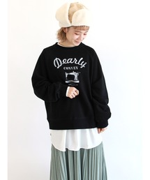 ehka sopo | プリントラグランスウェット(スウェット)