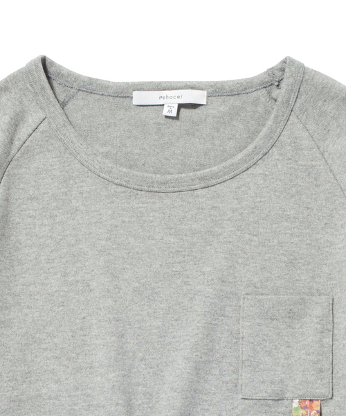 rehacer(レアセル)の「Hem Buttons 7/S Cutsew(Tシャツ/カットソー・メンズ・ブラック/グレー/ネイビー・SMALL/LARGE/X-LARGE/MEDIUM)」の4枚目の写真