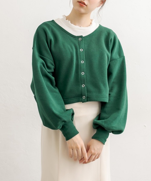 OLIVE des OLIVE（オリーブデオリーブ）の「ダブルフロントお得set（カーディガン/ボレロ・レディース・グリーン/パープル/ブラウン/ブラック/アイボリー・FREE）」の5枚目の写真