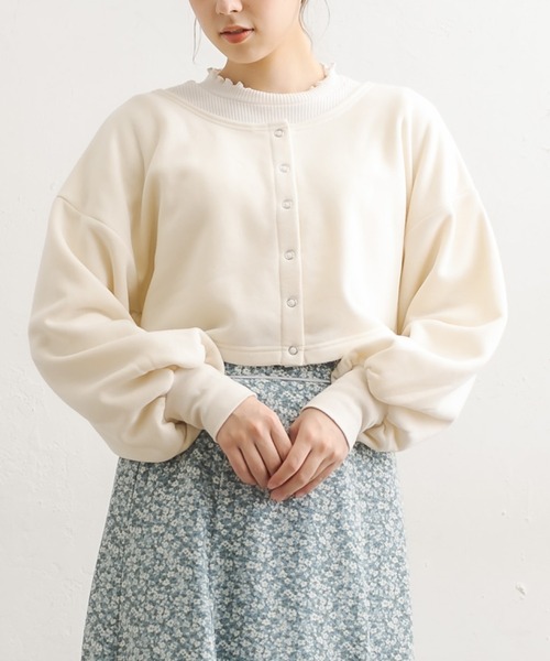 OLIVE des OLIVE（オリーブデオリーブ）の「ダブルフロントお得set（カーディガン/ボレロ・レディース・グリーン/パープル/ブラウン/ブラック/アイボリー・FREE）」の2枚目の写真