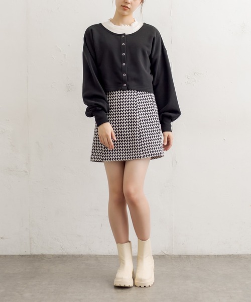 OLIVE des OLIVE（オリーブデオリーブ）の「ダブルフロントお得set（カーディガン/ボレロ・レディース・グリーン/パープル/ブラウン/ブラック/アイボリー・FREE）」の13枚目の写真