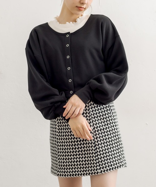 OLIVE des OLIVE（オリーブデオリーブ）の「ダブルフロントお得set（カーディガン/ボレロ・レディース・グリーン/パープル/ブラウン/ブラック/アイボリー・FREE）」の16枚目の写真