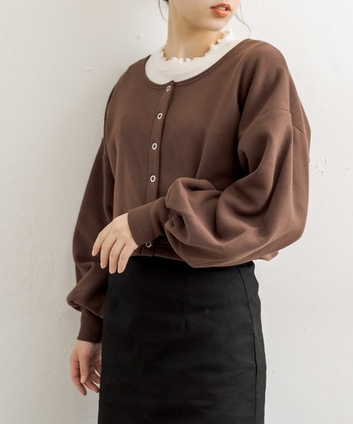 OLIVE des OLIVE（オリーブデオリーブ）の「ダブルフロントお得set（カーディガン/ボレロ・レディース・グリーン/パープル/ブラウン/ブラック/アイボリー・FREE）」の22枚目の写真