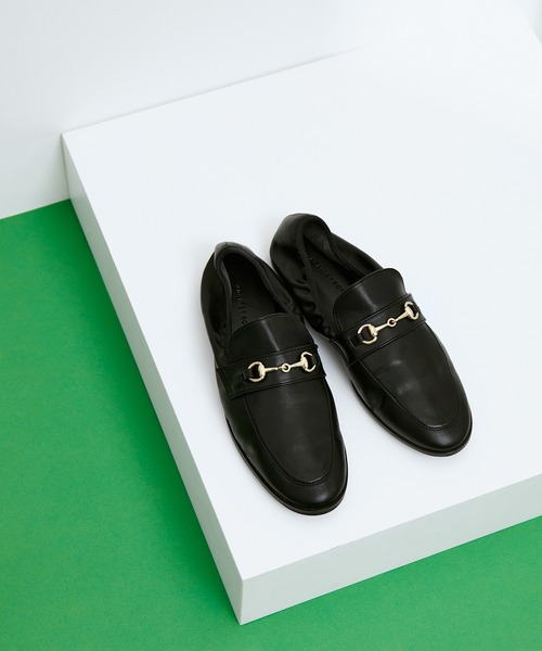 ADAM ET ROPE'(アダムエロペ)の「【サステナブル】ソフトビットローファー(ローファー・レディース・ブラック/キャメル・22.5cm/23.5cm/24.5cm/23.0cm/24.0cm)」の2枚目の写真