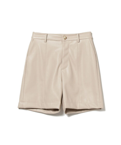 Ray BEAMS（レイビームス）の「Ray BEAMS / フェイクレザー ショート パンツ▲（その他パンツ・レディース・ブラック/ベージュ・1/0）」の18枚目の写真