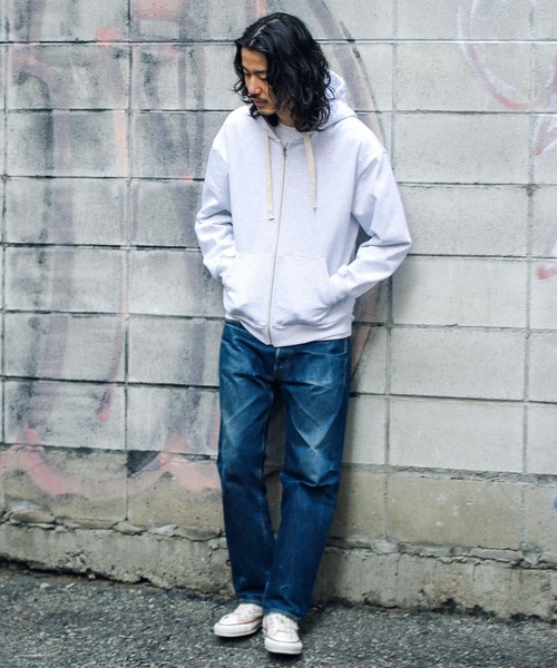 URBAN RESEARCH Sonny Label(アーバンリサーチサニーレーベル)の「ヘビーウェイトZIPパーカー(パーカー・メンズ・ブルー系その他/チャコールグレー/ホワイト系その他/グレー系その他・MEDIUM/LARGE)」の8枚目の写真