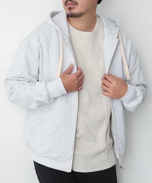 URBAN RESEARCH Sonny Label(アーバンリサーチサニーレーベル)の「ヘビーウェイトZIPパーカー(パーカー・メンズ・ブルー系その他/チャコールグレー/ホワイト系その他/グレー系その他・MEDIUM/LARGE)」の9枚目の写真