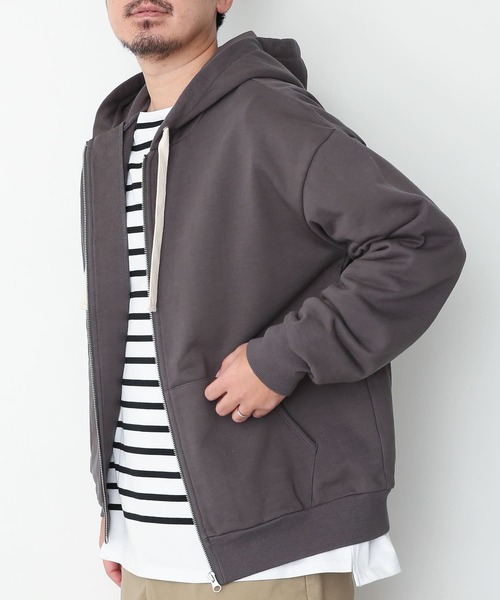 URBAN RESEARCH Sonny Label(アーバンリサーチサニーレーベル)の「ヘビーウェイトZIPパーカー(パーカー・メンズ・ブルー系その他/チャコールグレー/ホワイト系その他/グレー系その他・MEDIUM/LARGE)」の14枚目の写真