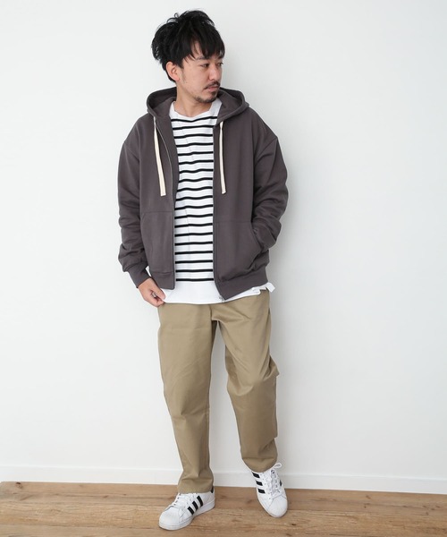 URBAN RESEARCH Sonny Label(アーバンリサーチサニーレーベル)の「ヘビーウェイトZIPパーカー(パーカー・メンズ・ブルー系その他/チャコールグレー/ホワイト系その他/グレー系その他・MEDIUM/LARGE)」の15枚目の写真