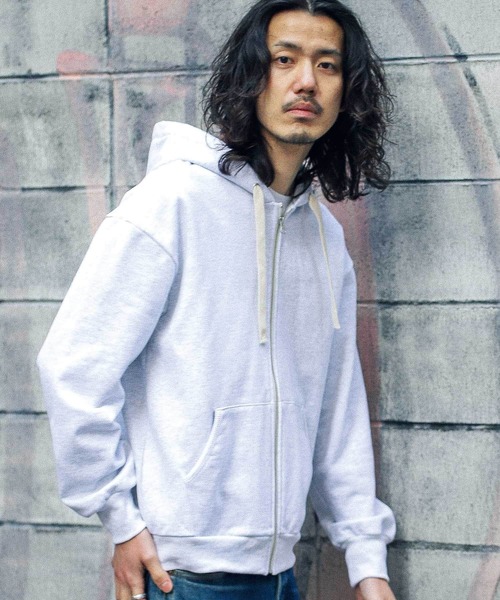 URBAN RESEARCH Sonny Label(アーバンリサーチサニーレーベル)の「ヘビーウェイトZIPパーカー(パーカー・メンズ・ブルー系その他/チャコールグレー/ホワイト系その他/グレー系その他・MEDIUM/LARGE)」の4枚目の写真