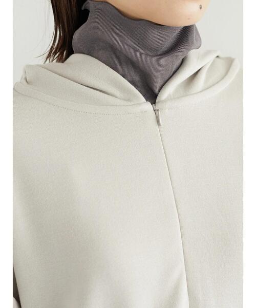 Green Parks(グリーンパークス)の「ハーフZipプルオーバー*(パーカー・レディース・サックスブルー/グリーン/ライトベージュ・FREE)」の9枚目の写真