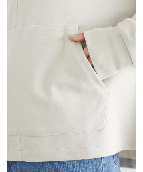 Green Parks(グリーンパークス)の「ハーフZipプルオーバー*(パーカー・レディース・サックスブルー/グリーン/ライトベージュ・FREE)」の11枚目の写真