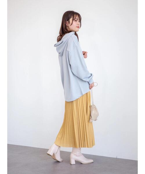 Green Parks(グリーンパークス)の「ハーフZipプルオーバー*(パーカー・レディース・サックスブルー/グリーン/ライトベージュ・FREE)」の16枚目の写真