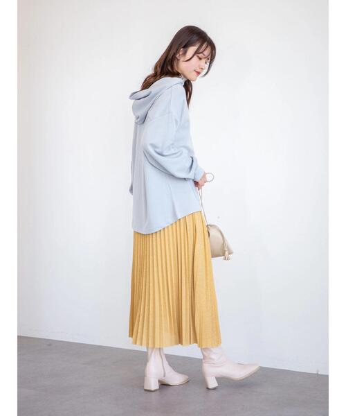 Green Parks(グリーンパークス)の「ハーフZipプルオーバー*(パーカー・レディース・サックスブルー/グリーン/ライトベージュ・FREE)」の17枚目の写真