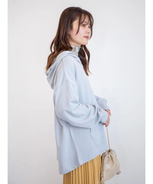 Green Parks(グリーンパークス)の「ハーフZipプルオーバー*(パーカー・レディース・サックスブルー/グリーン/ライトベージュ・FREE)」の19枚目の写真