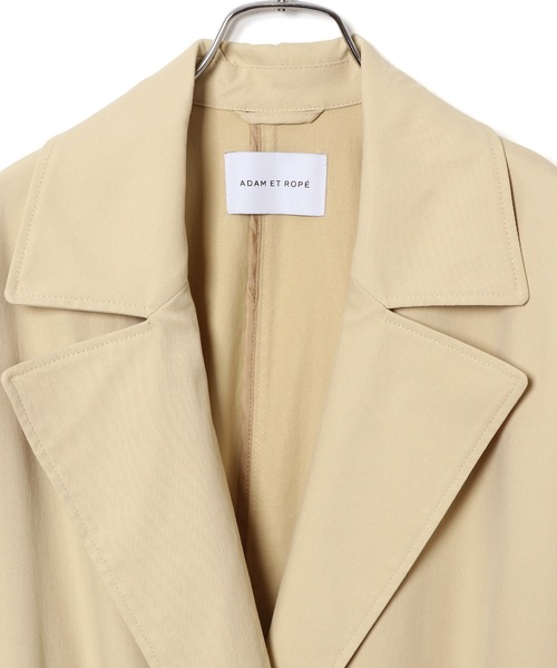 ADAM ET ROPE'（アダムエロペ）の「リラックストレンチコート（トレンチコート・レディース・グレー/ベージュ・FREE）」の11枚目の写真