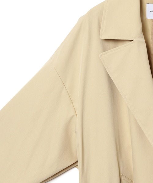 ADAM ET ROPE'（アダムエロペ）の「リラックストレンチコート（トレンチコート・レディース・グレー/ベージュ・FREE）」の12枚目の写真