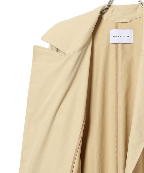 ADAM ET ROPE'（アダムエロペ）の「リラックストレンチコート（トレンチコート・レディース・グレー/ベージュ・FREE）」の17枚目の写真