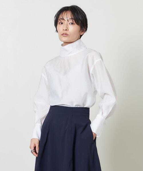 MARW UNITED ARROWS(マルゥ ユナイテッドアローズ)の「<MARW UNITED ARROWS(マルゥ ユナイテッドアローズ)> SHEER TTL BLS(シャツ/ブラウス・レディース・ホワイト/ブラック/クリーム・FREE)」の11枚目の写真