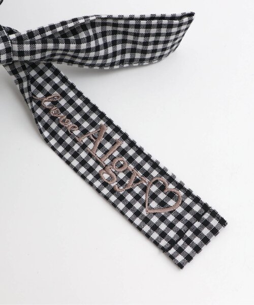 algy（アルジー）の「りぼん付きフリルバケットハット（ハット・キッズ・ブラック/ベージュ/アイボリー・SMALL/MEDIUM）」の9枚目の写真