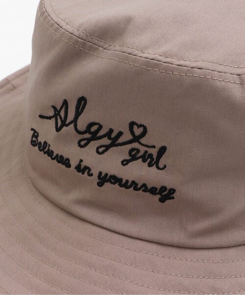algy（アルジー）の「りぼん付きフリルバケットハット（ハット・キッズ・ブラック/ベージュ/アイボリー・SMALL/MEDIUM）」の14枚目の写真