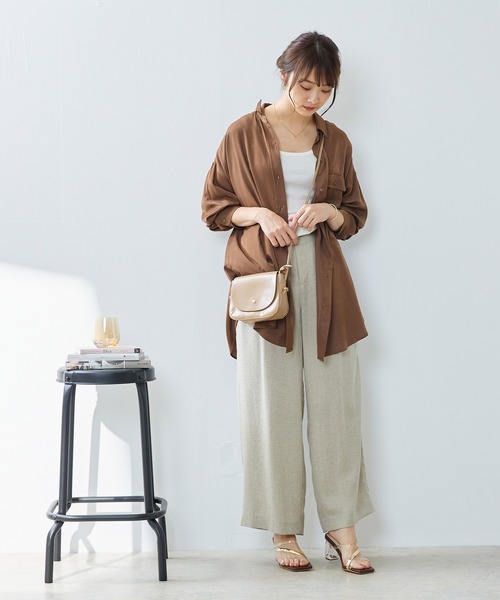 menue（メヌエ）の「スクエアトゥ 多角形 クリアヒール サンダル（サンダル・レディース・ダークブラウン/ブラック/アイボリー/ミント/グレイッシュベージュ/イエロー/ブルー・M/S/XS/3L/LL/L）」の20枚目の写真
