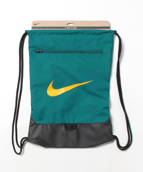 NIKE(ナイキ)の「《NIKEアパレル》ナイキ ブラジリア ドローSTジムサック9.523L(バックパック/リュック・メンズ・ブラック/ネイビー/ダークオリーブ/ロイヤルブルー/グリーン系その他/ライトブラウン/ライトブルー/グレー/ブルー・フリー)」の5枚目の写真