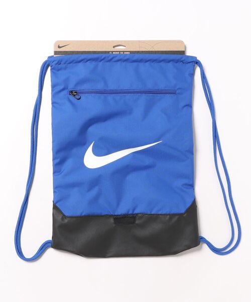 NIKE(ナイキ)の「《NIKEアパレル》ナイキ ブラジリア ドローSTジムサック9.523L(バックパック/リュック・メンズ・ブラック/ネイビー/ダークオリーブ/ロイヤルブルー/グリーン系その他/ライトブラウン/ライトブルー/グレー/ブルー・フリー)」の8枚目の写真