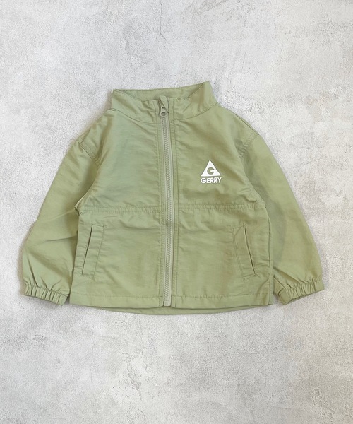 GERRY（ジェリー）の「【GERRY】スタンドウィンドブレーカー（80～160cm）（ナイロンジャケット・キッズ・オリーブ/ピンク/パープル/イエロー/ブルー系その他/オレンジ系その他・80/90/100/110/120/130/140/150/160）」の2枚目の写真