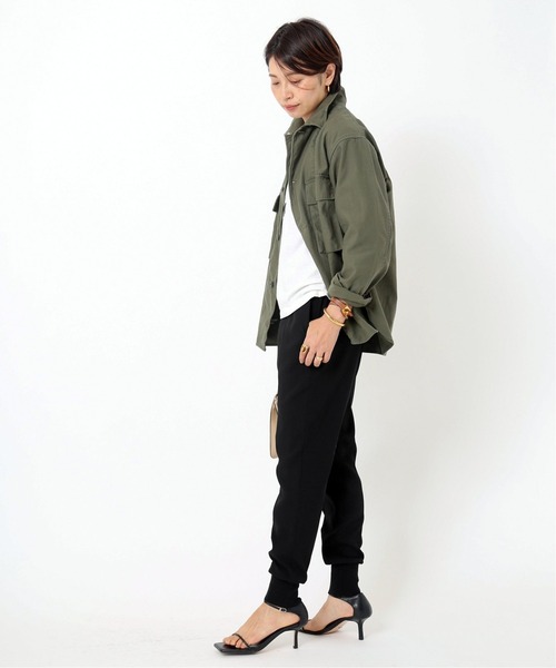Deuxieme Classe EDEN 裾リブパンツ 黒 Deuxieme Classe（ドゥーズィエムクラス）の「EDEN リブパンツ（その他