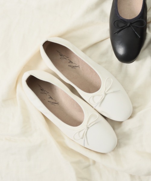 KOBE LETTUCE（コウベレタス）の「ふわふわインソールバレエパンプスシューズ[I2406]（パンプス・レディース・ホワイト/ブラウン/シルバー/オレンジ/ブラック・M/L/S/LL）」の2枚目の写真