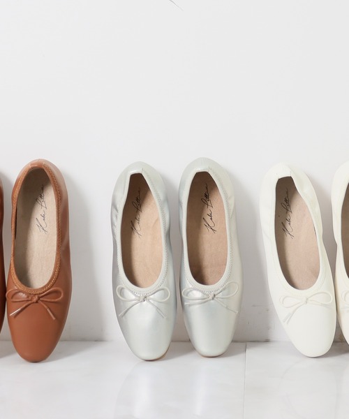 KOBE LETTUCE（コウベレタス）の「ふわふわインソールバレエパンプスシューズ[I2406]（パンプス・レディース・ホワイト/ブラウン/シルバー/オレンジ/ブラック・M/L/S/LL）」の5枚目の写真