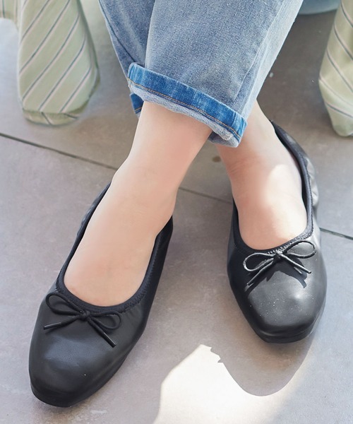 KOBE LETTUCE（コウベレタス）の「ふわふわインソールバレエパンプスシューズ[I2406]（パンプス・レディース・ホワイト/ブラウン/シルバー/オレンジ/ブラック・M/L/S/LL）」の3枚目の写真