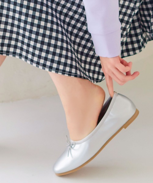 KOBE LETTUCE（コウベレタス）の「ふわふわインソールバレエパンプスシューズ[I2406]（パンプス・レディース・ホワイト/ブラウン/シルバー/オレンジ/ブラック・M/L/S/LL）」の14枚目の写真