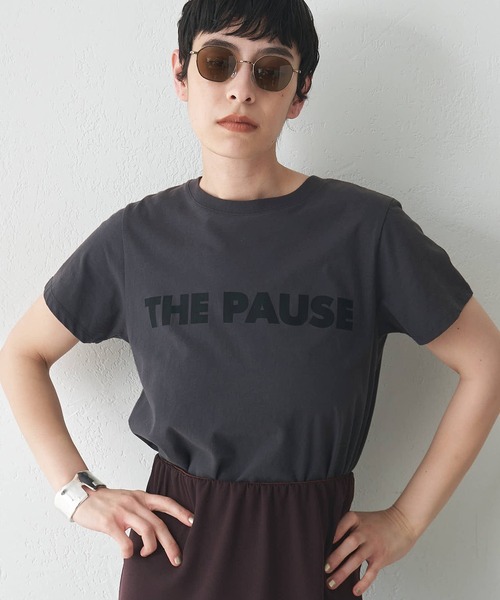 【THE PAUSE】THE PAUSE Tシャツ　ダークグレー THE PAUSE】THE PAUSE Tシャツ（Tシャツ/カットソー）｜THE