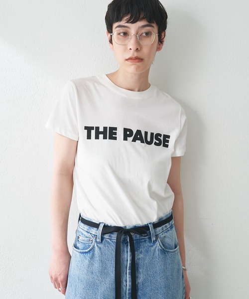 THE PAUSE(ザ ポーズ)の「【THE PAUSE】THE PAUSE Tシャツ(Tシャツ/カットソー・レディース・オフホワイト/チャコールグレー/ネイビー/アイボリー/ブラック/グレー/モカ/ライトベージュ/ブラック系1/キャメル/レッド/ホワイト系1/ホワイト系2/グレイッシュベージュ/レモンイエロー・FREE)」の19枚目の写真
