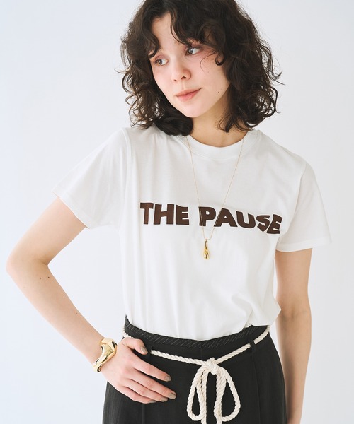 Whime Gazette 〔THE PAUSE〕Tシャツ白 Whim Gazette(ウィム ガゼット)｜【THE PAUSE】THE PAUSE Tシャツ