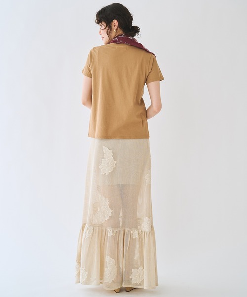 ザポーズ THE PAUSE ハイゲージチュールTシャツ カットソー シースルー THE PAUSE】THE PAUSE Tシャツ（Tシャツ/カットソー）｜THE PAUSE（ザ