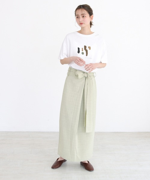 CLEIO（クレイオ）の「【CLEIO】リネンライクチェックスカート（スカート・レディース・イエロー/グリーン・FREE）」の8枚目の写真