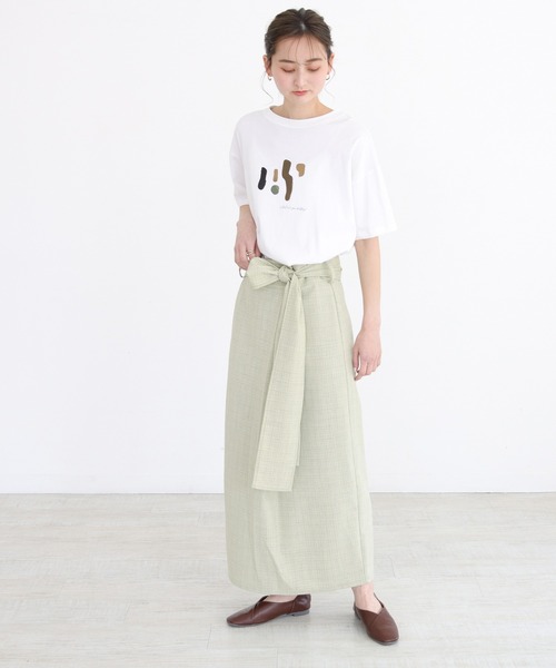 CLEIO（クレイオ）の「【CLEIO】リネンライクチェックスカート（スカート・レディース・イエロー/グリーン・FREE）」の9枚目の写真