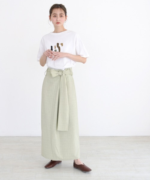 CLEIO（クレイオ）の「【CLEIO】リネンライクチェックスカート（スカート・レディース・イエロー/グリーン・FREE）」の7枚目の写真