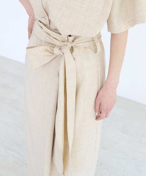 CLEIO（クレイオ）の「【CLEIO】リネンライクチェックスカート（スカート・レディース・イエロー/グリーン・FREE）」の18枚目の写真