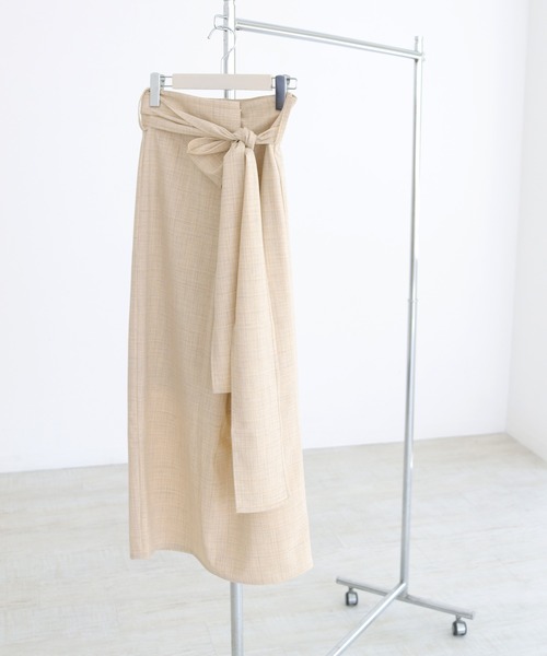 CLEIO（クレイオ）の「【CLEIO】リネンライクチェックスカート（スカート・レディース・イエロー/グリーン・FREE）」の21枚目の写真