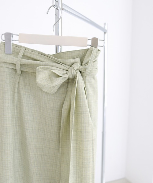 CLEIO（クレイオ）の「【CLEIO】リネンライクチェックスカート（スカート・レディース・イエロー/グリーン・FREE）」の22枚目の写真