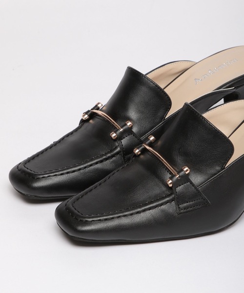 Andemiu（アンデミュウ）の「ビットローファーミュール267935（サンダル・レディース・ブラック/アイボリー・SMALL/MEDIUM/LARGE）」の14枚目の写真